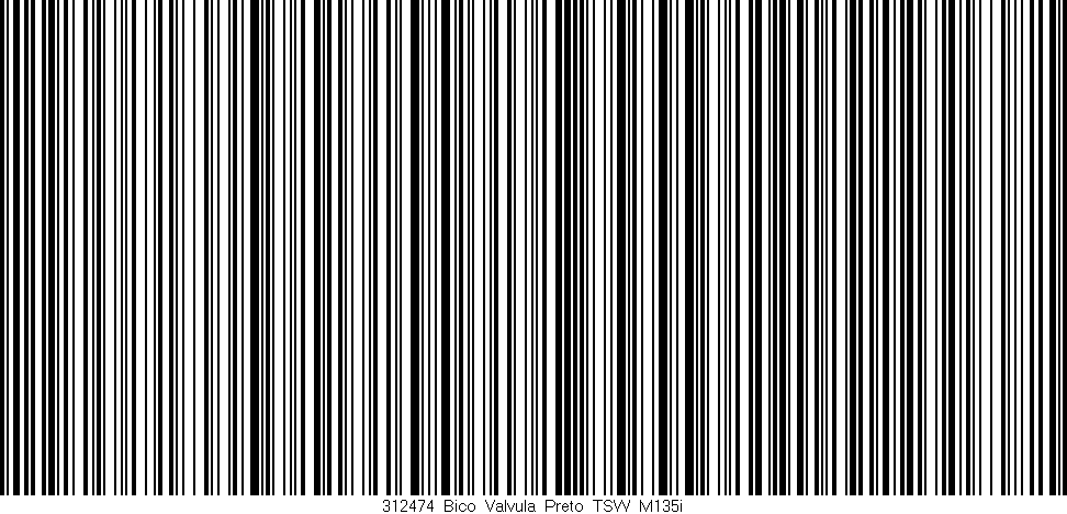 Código de barras (EAN, GTIN, SKU, ISBN): '312474_Bico_Valvula_Preto_TSW_M135i'