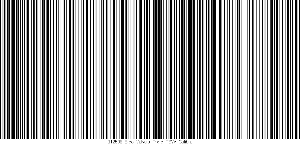 Código de barras (EAN, GTIN, SKU, ISBN): '312509_Bico_Valvula_Preto_TSW_Calibra'