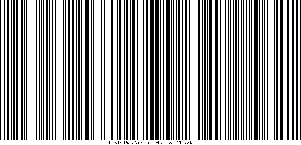 Código de barras (EAN, GTIN, SKU, ISBN): '312515_Bico_Valvula_Preto_TSW_Chevelle'