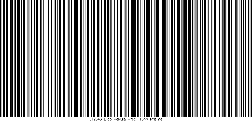Código de barras (EAN, GTIN, SKU, ISBN): '312546_Bico_Valvula_Preto_TSW_Prisma'