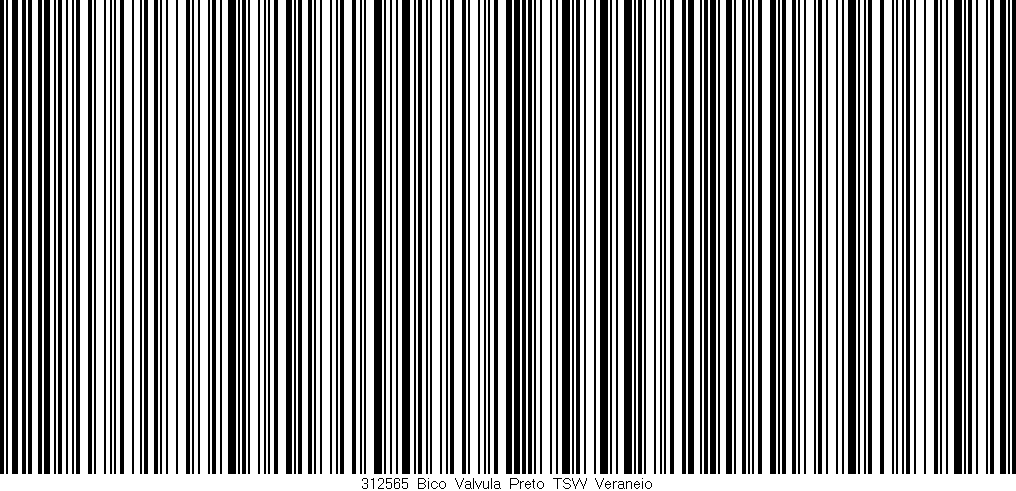 Código de barras (EAN, GTIN, SKU, ISBN): '312565_Bico_Valvula_Preto_TSW_Veraneio'