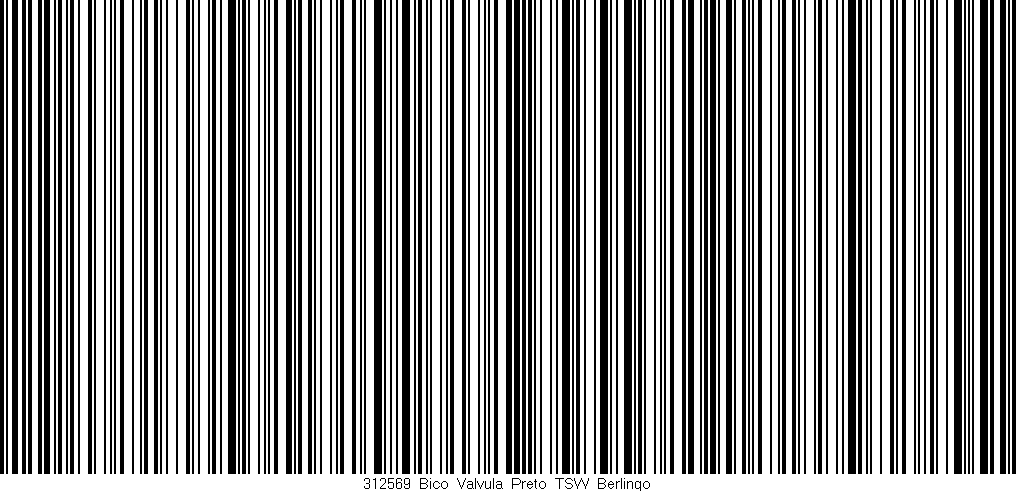 Código de barras (EAN, GTIN, SKU, ISBN): '312569_Bico_Valvula_Preto_TSW_Berlingo'