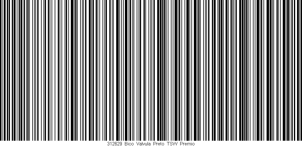 Código de barras (EAN, GTIN, SKU, ISBN): '312629_Bico_Valvula_Preto_TSW_Premio'