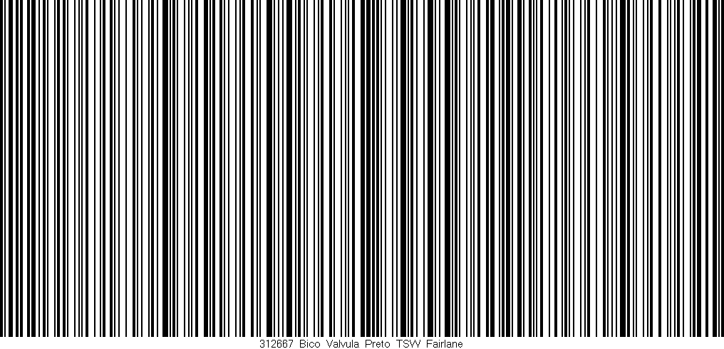 Código de barras (EAN, GTIN, SKU, ISBN): '312667_Bico_Valvula_Preto_TSW_Fairlane'