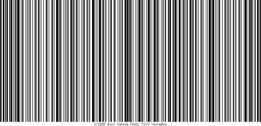 Código de barras (EAN, GTIN, SKU, ISBN): '312695_Bico_Valvula_Preto_TSW_Versailles'
