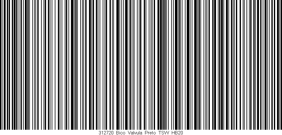 Código de barras (EAN, GTIN, SKU, ISBN): '312720_Bico_Valvula_Preto_TSW_HB20'