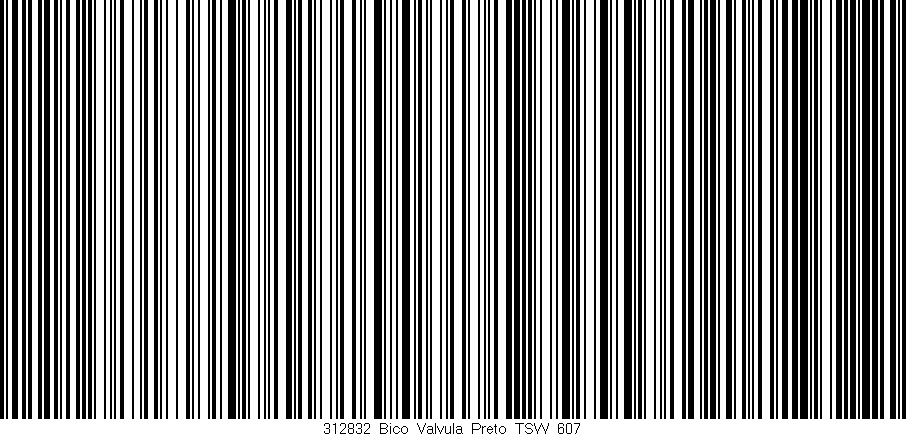 Código de barras (EAN, GTIN, SKU, ISBN): '312832_Bico_Valvula_Preto_TSW_607'