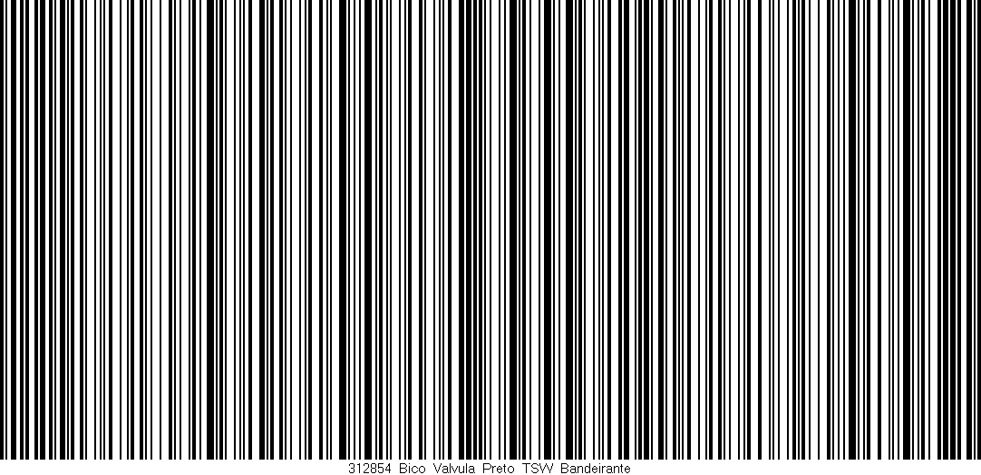 Código de barras (EAN, GTIN, SKU, ISBN): '312854_Bico_Valvula_Preto_TSW_Bandeirante'
