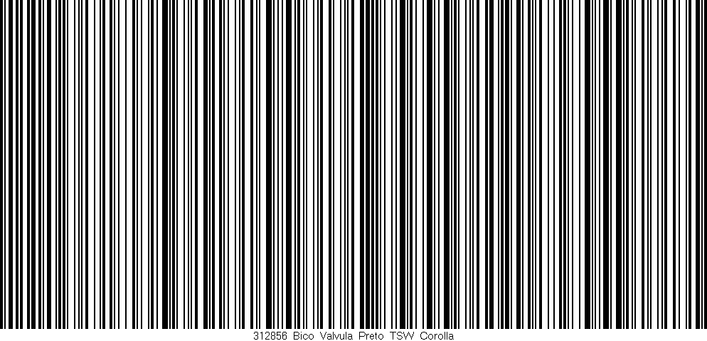 Código de barras (EAN, GTIN, SKU, ISBN): '312856_Bico_Valvula_Preto_TSW_Corolla'