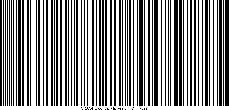 Código de barras (EAN, GTIN, SKU, ISBN): '312894_Bico_Valvula_Preto_TSW_Nbee'