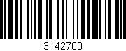 Código de barras (EAN, GTIN, SKU, ISBN): '3142700'
