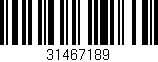 Código de barras (EAN, GTIN, SKU, ISBN): '31467189'