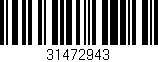 Código de barras (EAN, GTIN, SKU, ISBN): '31472943'