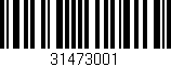 Código de barras (EAN, GTIN, SKU, ISBN): '31473001'