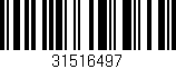 Código de barras (EAN, GTIN, SKU, ISBN): '31516497'