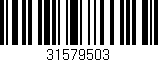 Código de barras (EAN, GTIN, SKU, ISBN): '31579503'