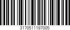 Código de barras (EAN, GTIN, SKU, ISBN): '3170511197005'