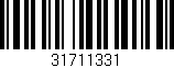 Código de barras (EAN, GTIN, SKU, ISBN): '31711331'