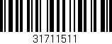 Código de barras (EAN, GTIN, SKU, ISBN): '31711511'