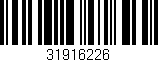 Código de barras (EAN, GTIN, SKU, ISBN): '31916226'