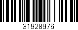 Código de barras (EAN, GTIN, SKU, ISBN): '31928976'