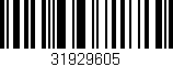 Código de barras (EAN, GTIN, SKU, ISBN): '31929605'