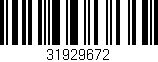 Código de barras (EAN, GTIN, SKU, ISBN): '31929672'