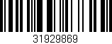 Código de barras (EAN, GTIN, SKU, ISBN): '31929869'