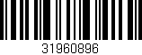 Código de barras (EAN, GTIN, SKU, ISBN): '31960896'
