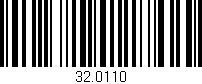 Código de barras (EAN, GTIN, SKU, ISBN): '32.0110'
