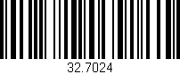 Código de barras (EAN, GTIN, SKU, ISBN): '32.7024'