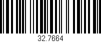Código de barras (EAN, GTIN, SKU, ISBN): '32.7664'