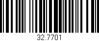 Código de barras (EAN, GTIN, SKU, ISBN): '32.7701'