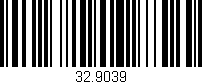 Código de barras (EAN, GTIN, SKU, ISBN): '32.9039'