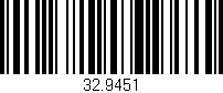 Código de barras (EAN, GTIN, SKU, ISBN): '32.9451'