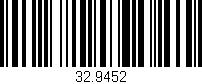 Código de barras (EAN, GTIN, SKU, ISBN): '32.9452'