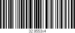 Código de barras (EAN, GTIN, SKU, ISBN): '32.9553x4'