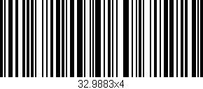Código de barras (EAN, GTIN, SKU, ISBN): '32.9883x4'