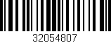 Código de barras (EAN, GTIN, SKU, ISBN): '32054807'