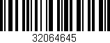 Código de barras (EAN, GTIN, SKU, ISBN): '32064645'
