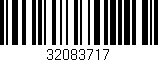 Código de barras (EAN, GTIN, SKU, ISBN): '32083717'