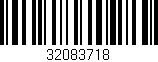 Código de barras (EAN, GTIN, SKU, ISBN): '32083718'