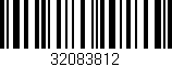 Código de barras (EAN, GTIN, SKU, ISBN): '32083812'