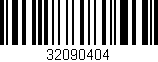 Código de barras (EAN, GTIN, SKU, ISBN): '32090404'