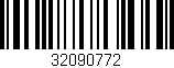 Código de barras (EAN, GTIN, SKU, ISBN): '32090772'