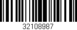 Código de barras (EAN, GTIN, SKU, ISBN): '32108987'