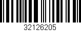 Código de barras (EAN, GTIN, SKU, ISBN): '32126205'
