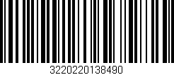 Código de barras (EAN, GTIN, SKU, ISBN): '3220220138490'
