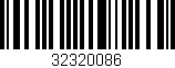 Código de barras (EAN, GTIN, SKU, ISBN): '32320086'