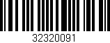 Código de barras (EAN, GTIN, SKU, ISBN): '32320091'